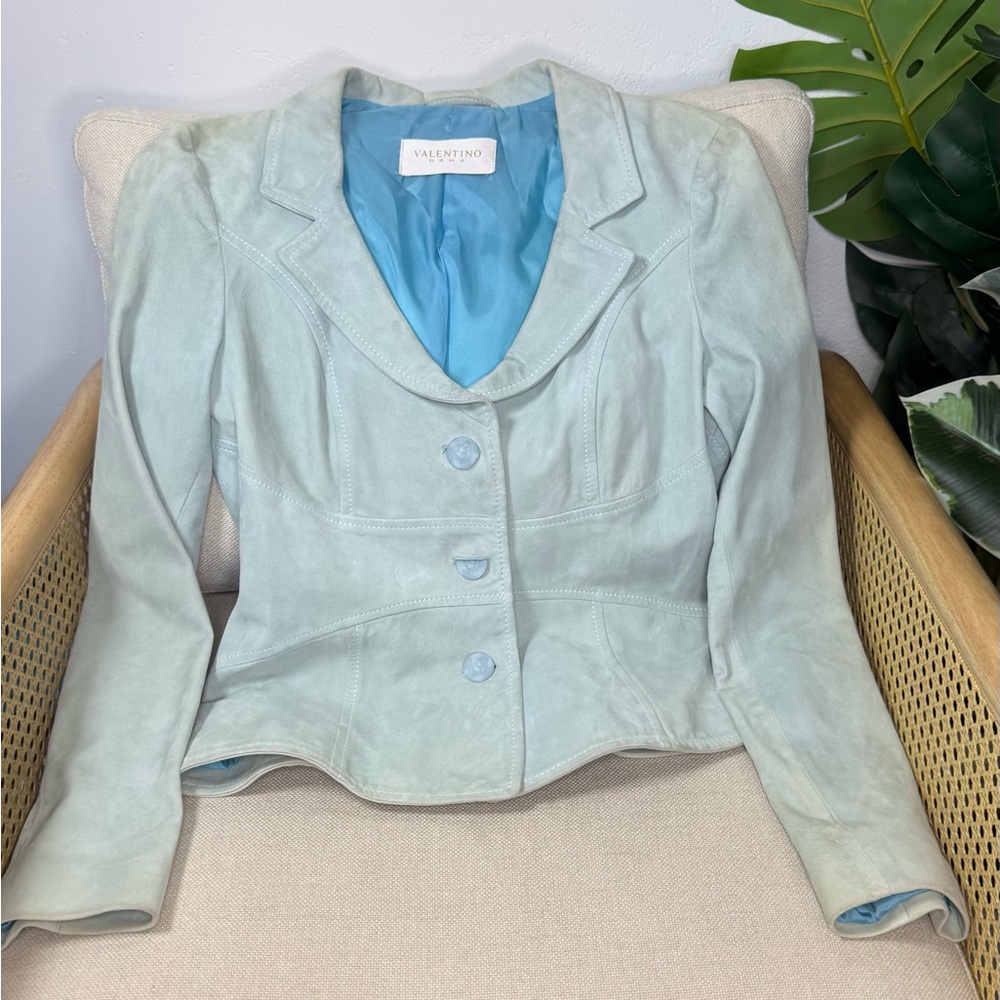 Vintage Valentino Roma Goatskin Blazer Jacket Size 44/8